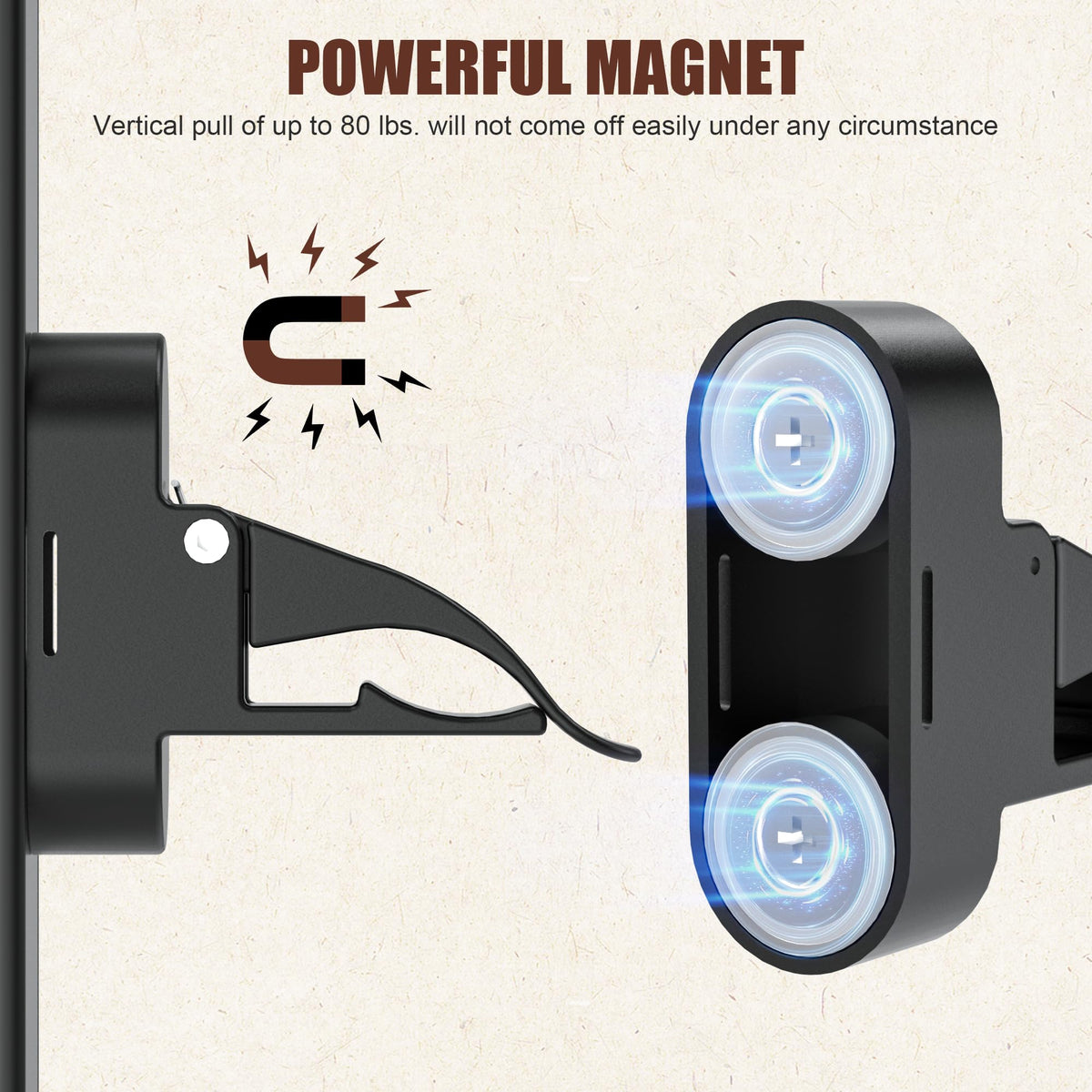 Lunira clip fits 26–64 ring gauges, keeping clubs organized during rounds.