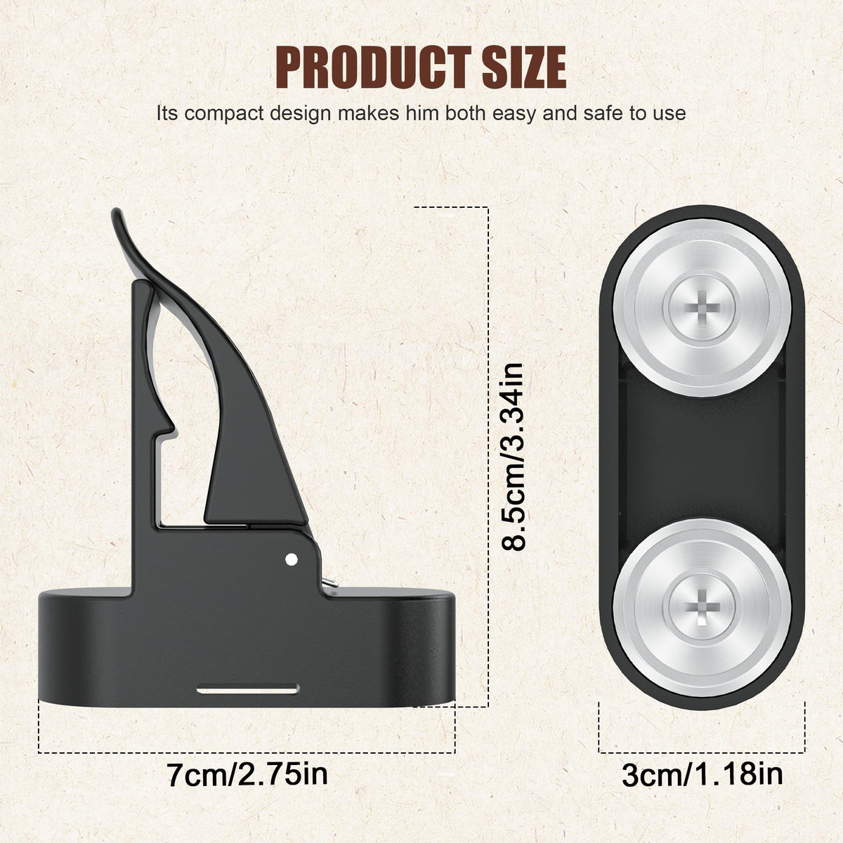 Lunira clip used at events for convenient, stylish storage.