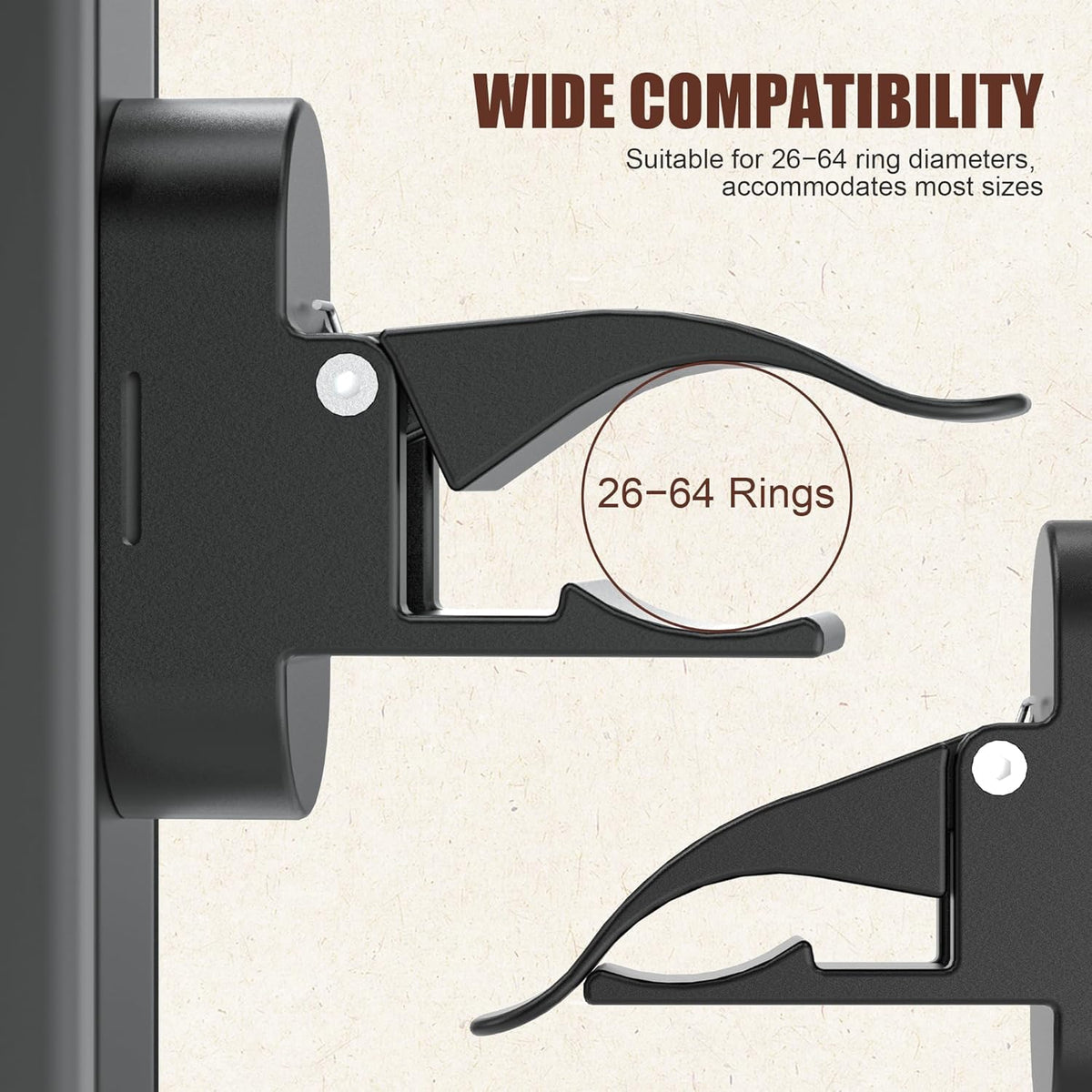 Lunira golf holder clip with Velcro strap secures on non-metal surfaces during play.