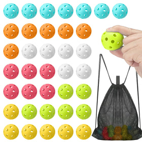 Lunmon 42mm practice baseballs with drawstring bag for convenient backyard training.