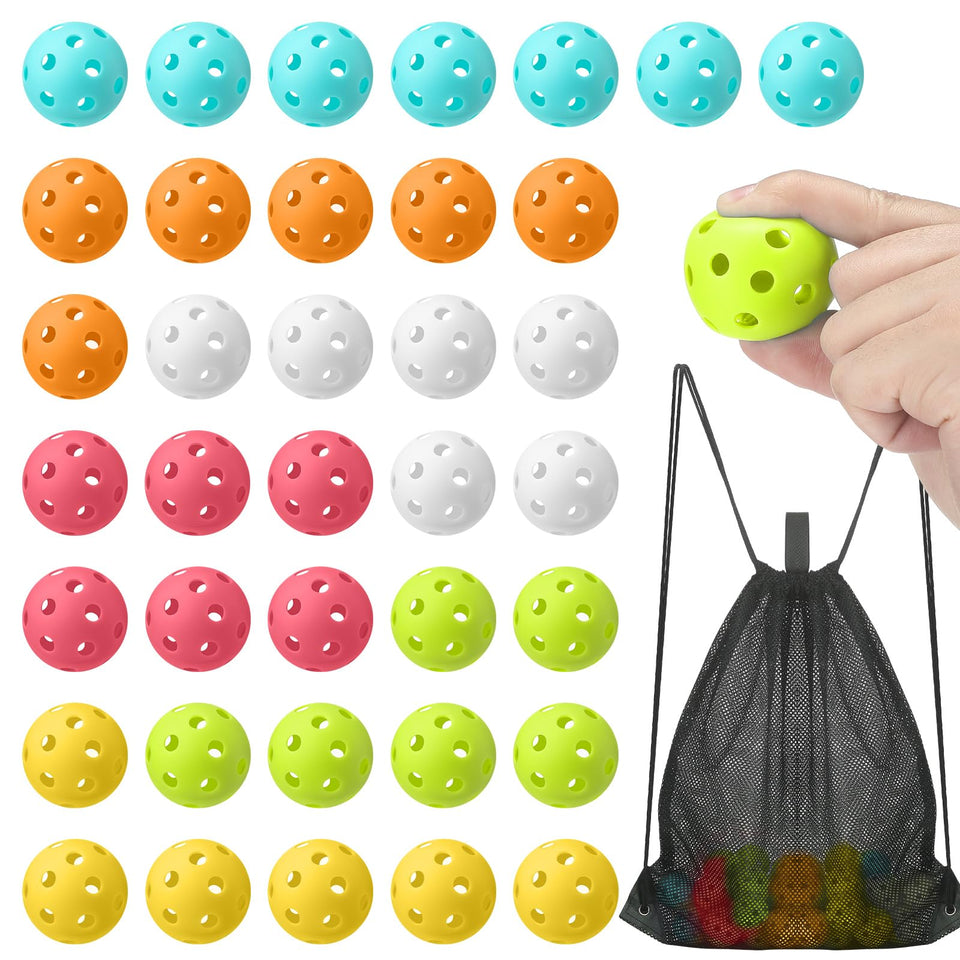 Lunmon 42mm practice baseballs with drawstring bag for convenient backyard training.