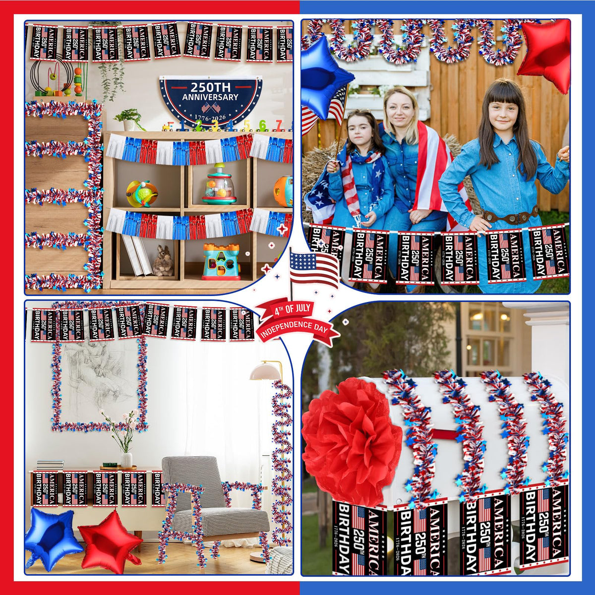 Lunmon 12-inch patriotic balloons offer affordable, reusable decor for events