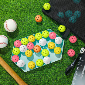 Lunmon indestructible plastic baseballs resist crushing during indoor and outdoor play.