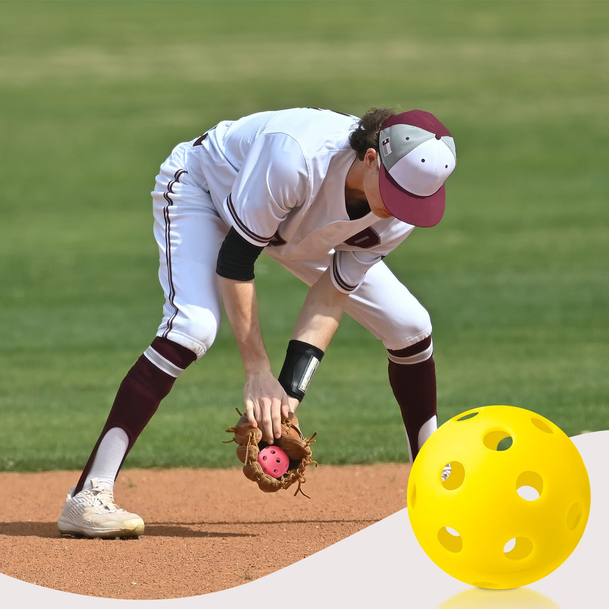 Lunmon vibrant color training balls aid visibility for drills and learning.