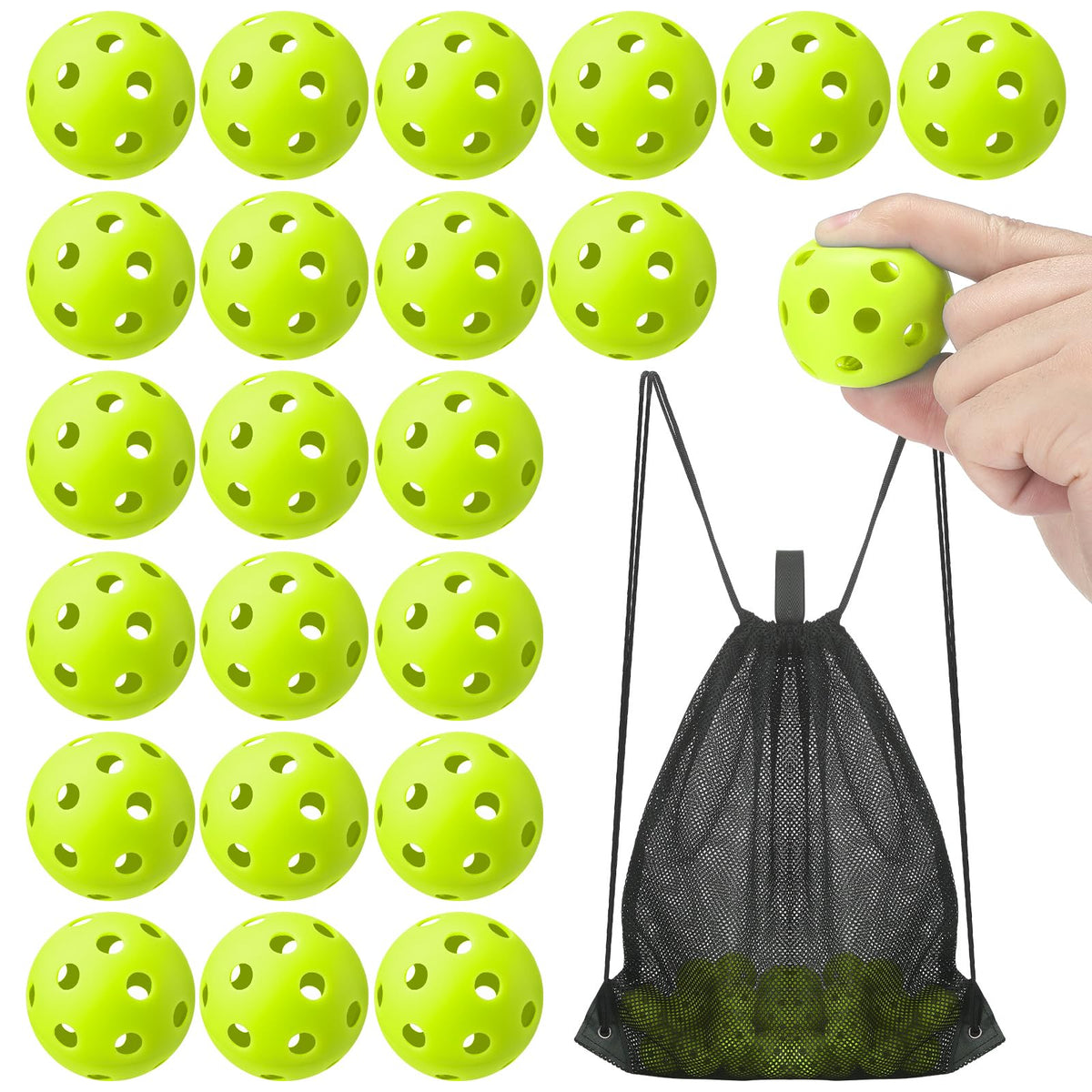 Lunmon practice baseball 36-pack with bag for backyard batting drills