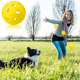 Lunmon yellow compact balls ideal for indoor and outdoor practice without damage.