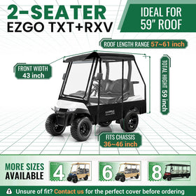 LUPPLE extended rear space for cargo and accessories on the course.