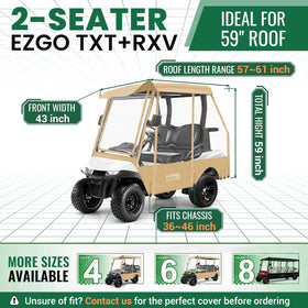 LUPPLE enclosure shows extended rear space for cargo and clubs