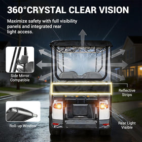 Straps and Hook Loop system on LUPPLE enclosure ensure windproof, drum-tight fit.