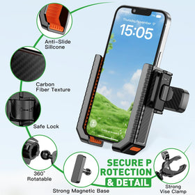 Luraines 360-degree joint enables full rotation for easy viewing.
