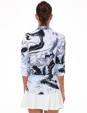 LURANEE quick-dry breathable golf top ideal for workouts and play.