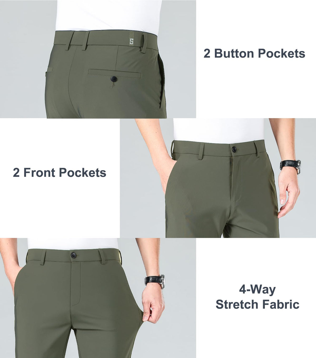 LUSHENUNI moisture-wicking quick-dry feature keeps skin dry during rounds