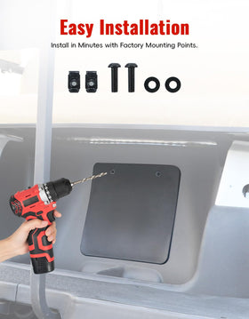 Luxemoto Tempo cover includes hardware kit for fast, tool-free installation.