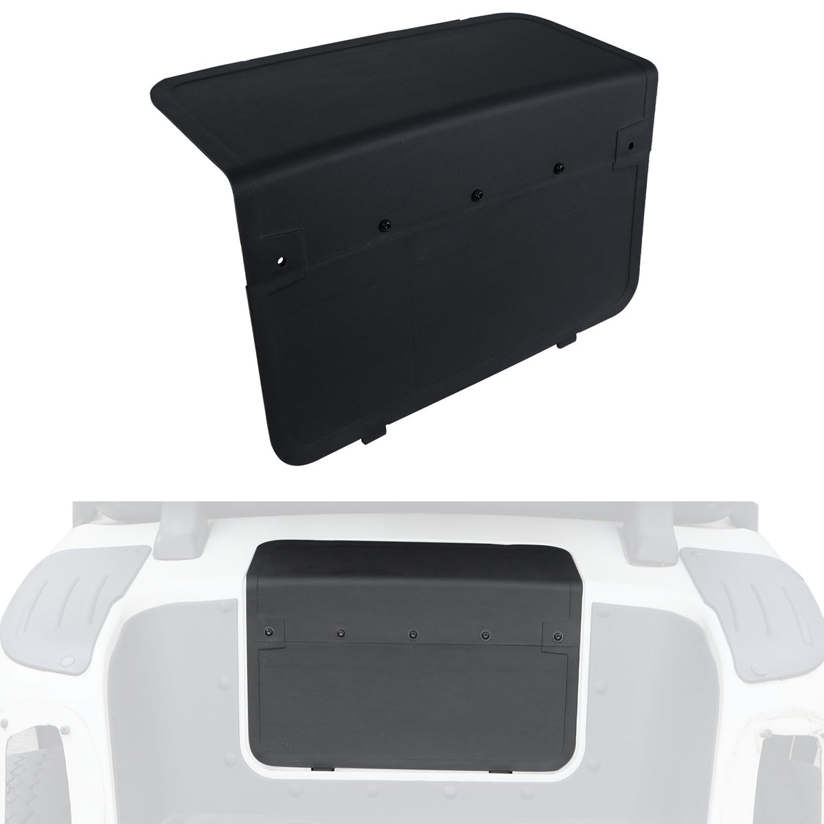 LUXEMOTO RXV rear access panel ensures secure EZGO fit for 2008-2015 models