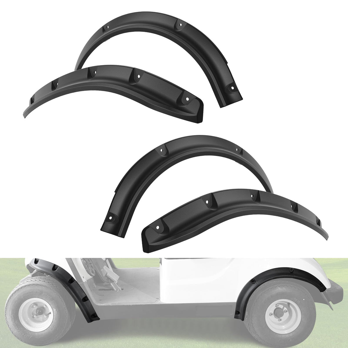 LUXEMOTO Drive2 G29 front fender flare protects wheel wells from mud spray.
