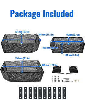 Luxemoto durable powder-coated black finish blends with most carts and withstands weather.