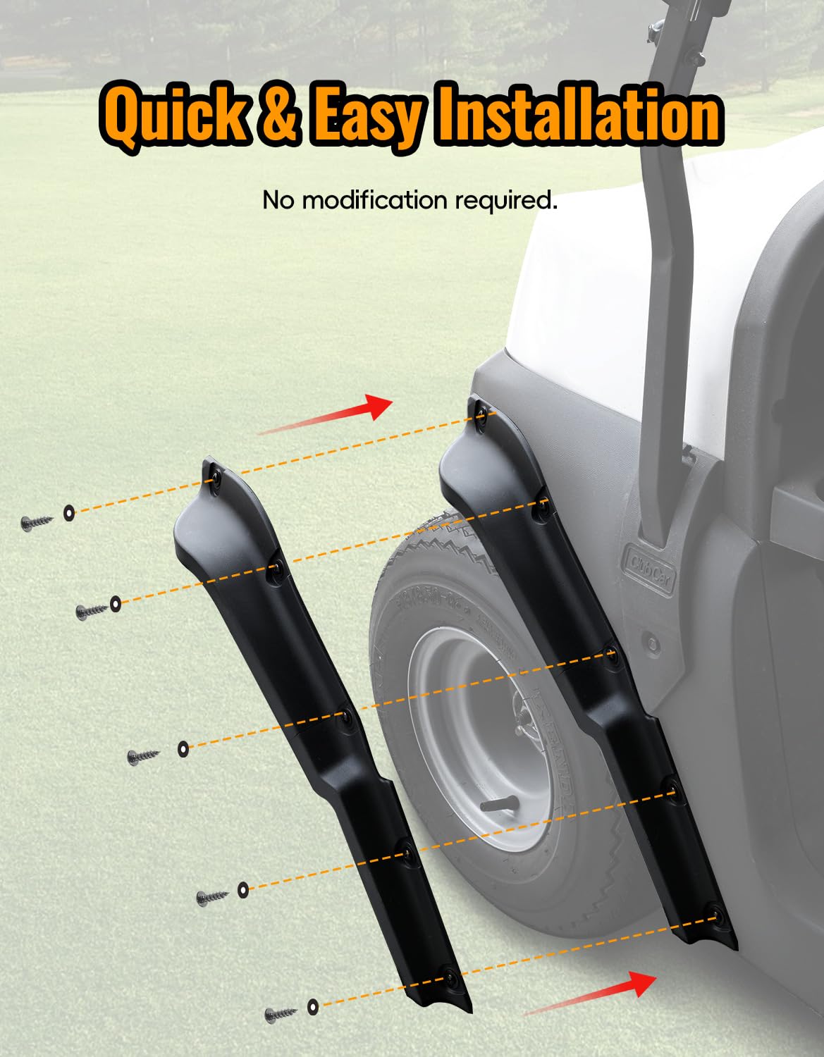 LUXEMOTO pre-drilled holes enable quick installation