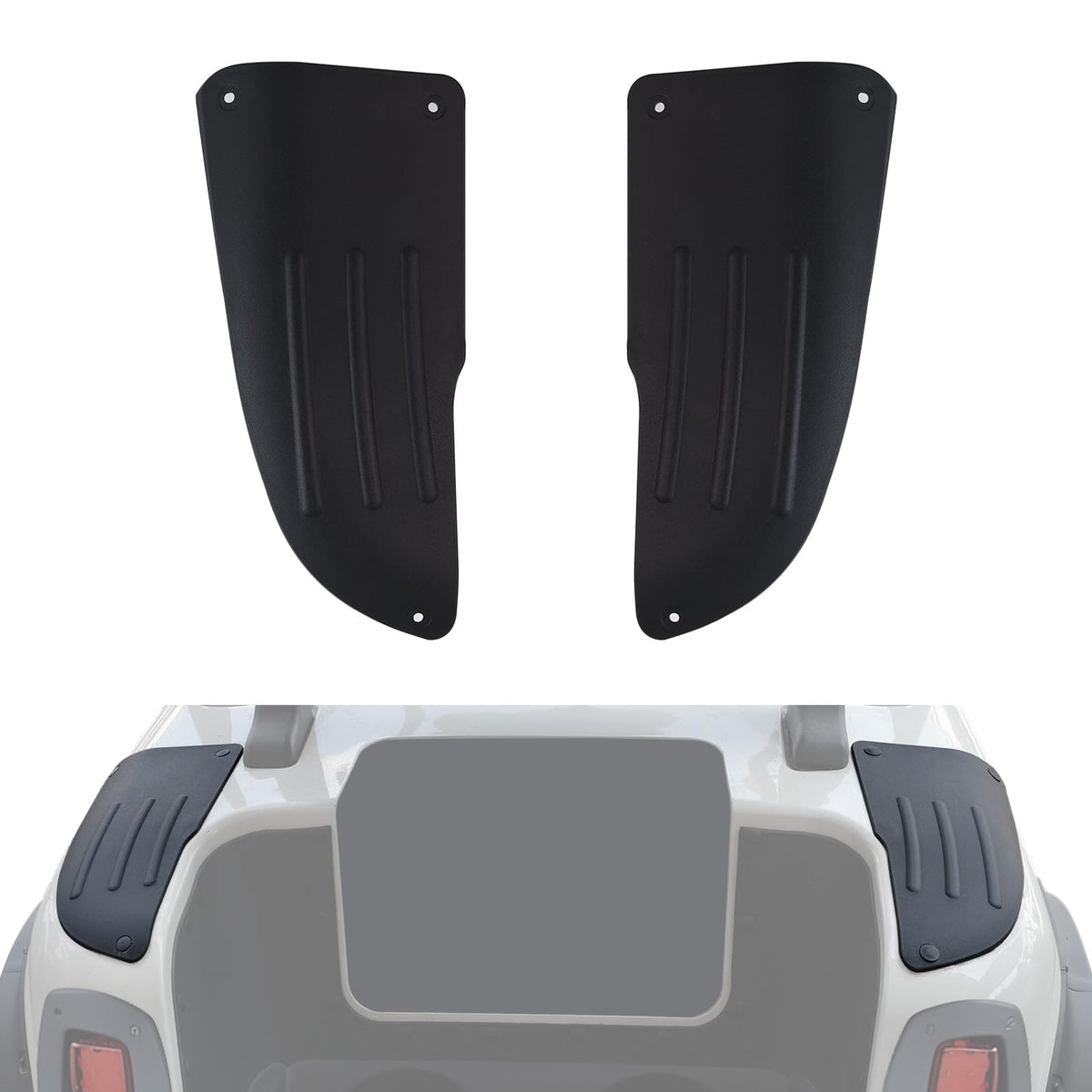 LUXEMOTO EZGO RXV driver-side scuff guard protects from scratches.