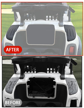 LUXEMOTO EZGO RXV passenger-side scuff guard shields against scuffs.