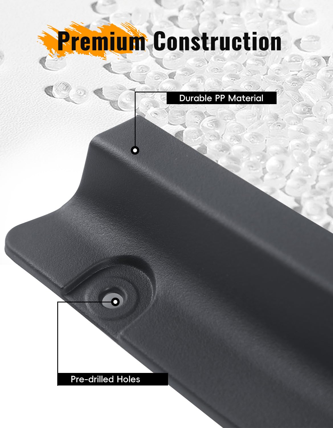 LUXEMOTO fender flare matte finish complements original trim