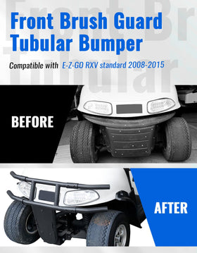 LUXEMOTO front bumper guard installed on RXV, bolt-on installation with no drilling.
