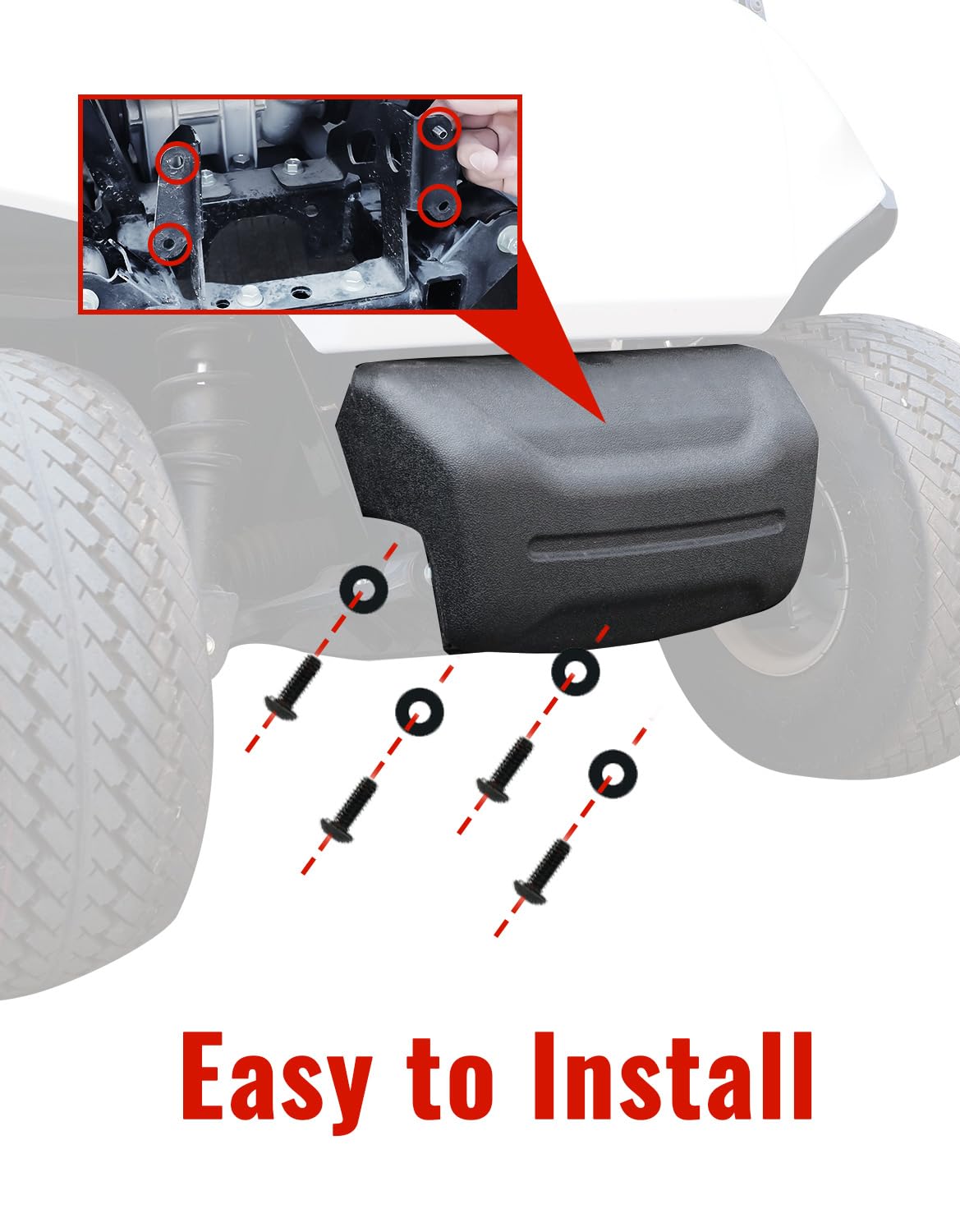 Weather-resistant bumper designed for Yamaha Drive2 G29 daily use