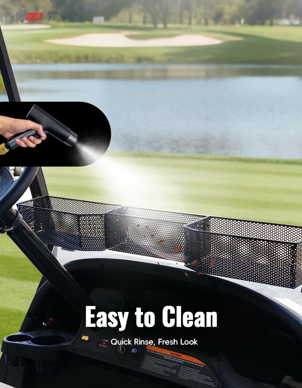Compact dash-area organizer enhances front storage without obstructing driver access.