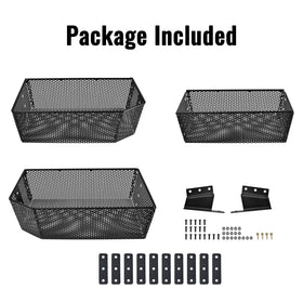 Luxemoto front inner storage basket includes installation manual.