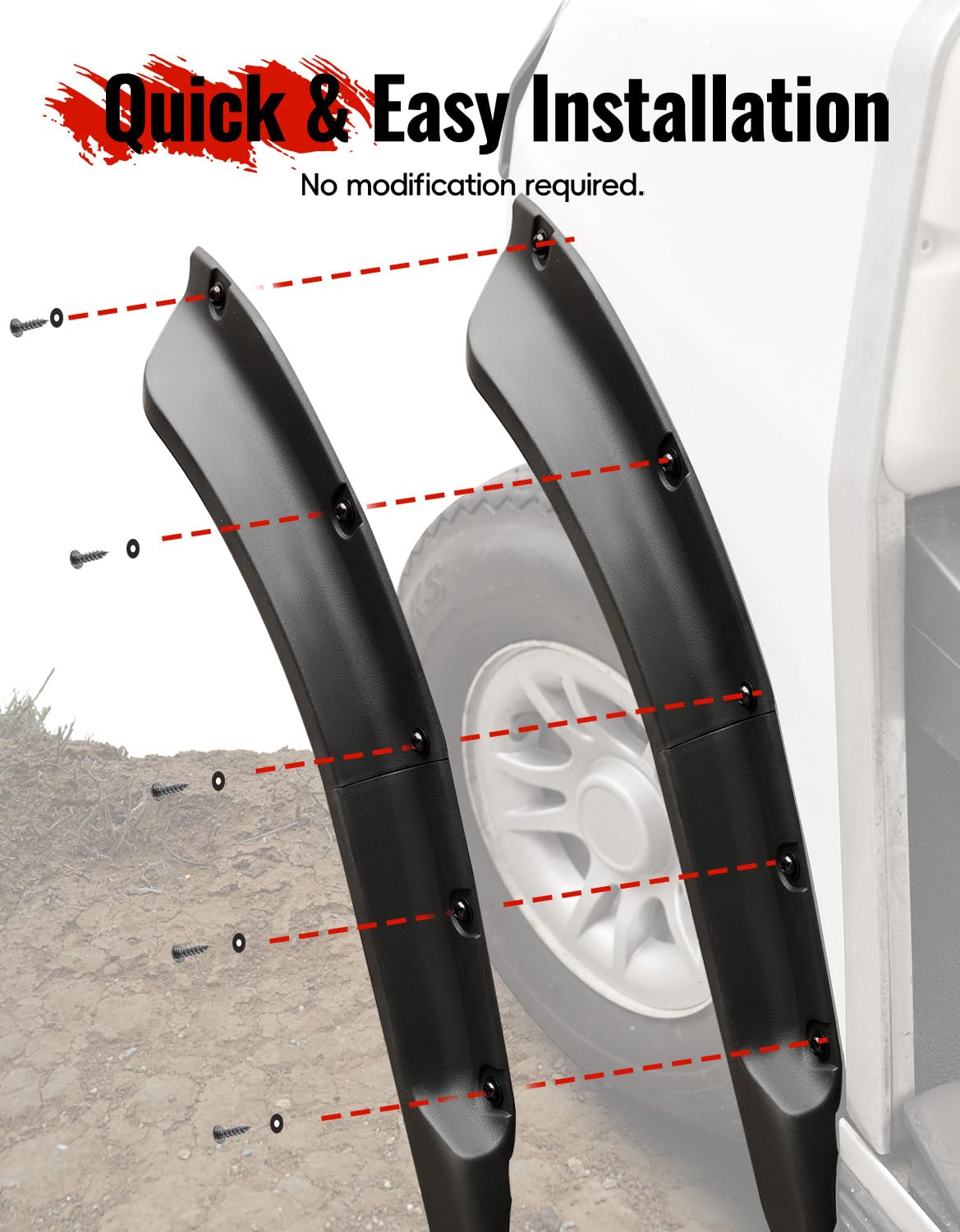 Luxemoto hardware included for easy bolt-on installation