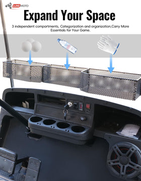Luxemoto heavy-duty metal construction provides reliable load-bearing on uneven terrain.