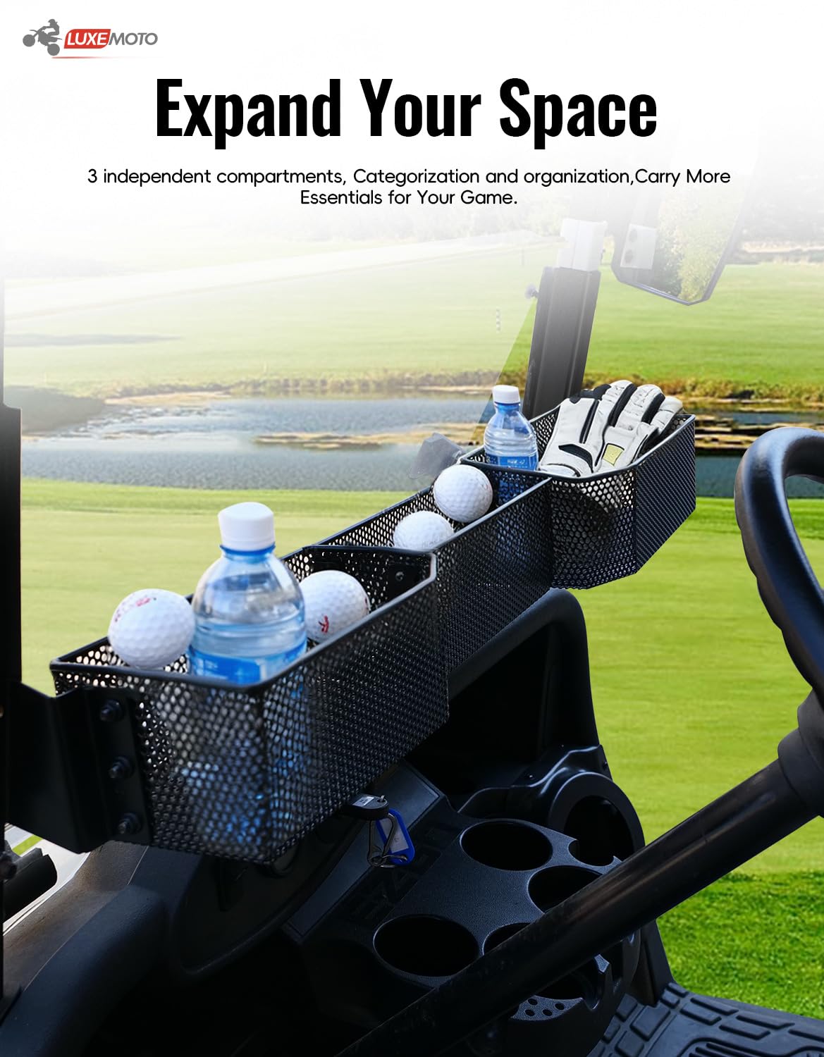 LUXEMOTO heavy-duty metal construction resists impact and corrosion for outdoor use.