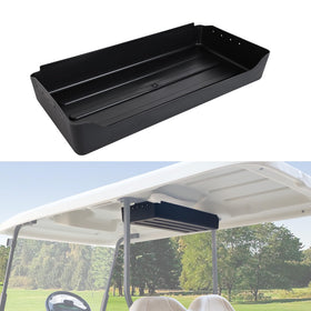 Luxemoto overhead storage tray on Tempo 2025 front view keeps gear organized.