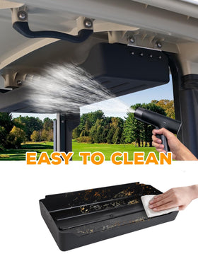 Powder-coated bracket resists rust and stands up to rough roads.