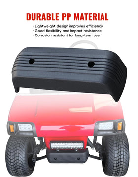 Luxemoto front bumper installation shown using original mounting holes