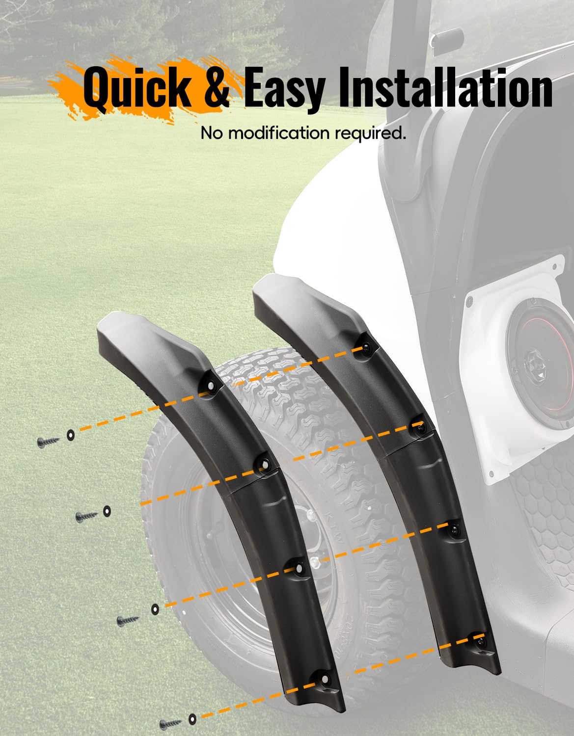 Luxemoto PP material construction ensures impact resistance for all weather