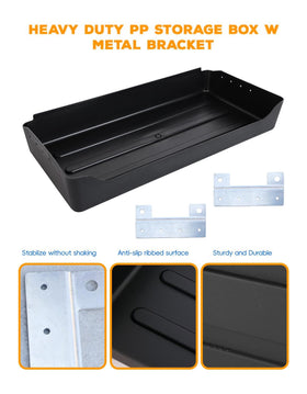 PP material overhead storage box is lightweight and durable for daily use.
