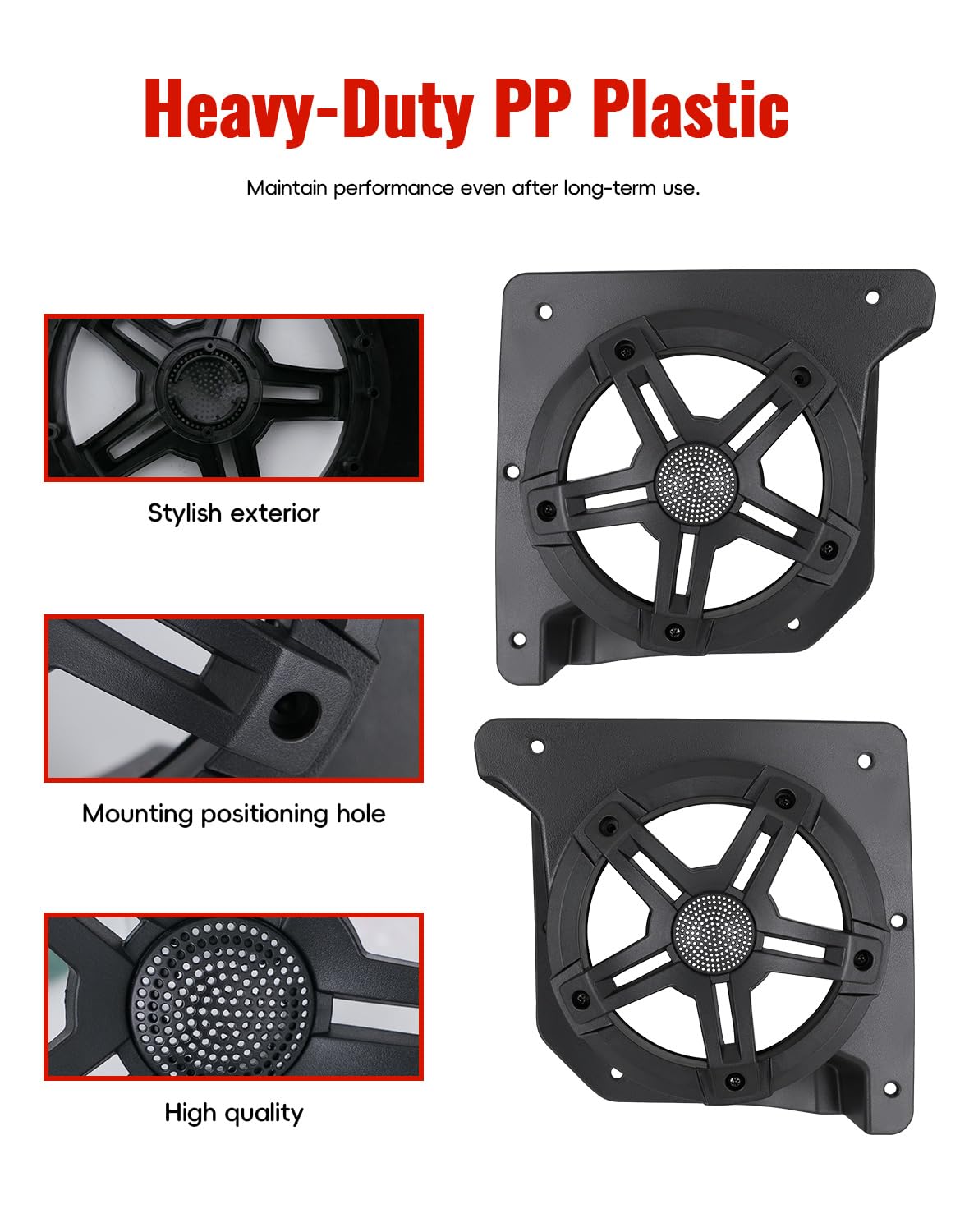LUXEMOTO two-pack pods include mounting hardware for quick setup