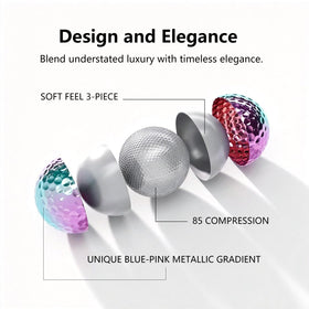 LUXPACE gradient golf ball helps track flight on the course.