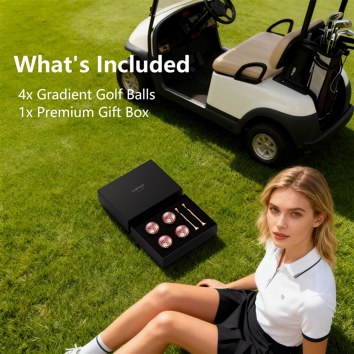 LUXPACE high-visibility contrast helps spot the ball quickly
