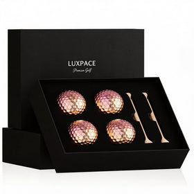 LUXPACE pink gold gradient golf ball with standout finish for on-course visibility