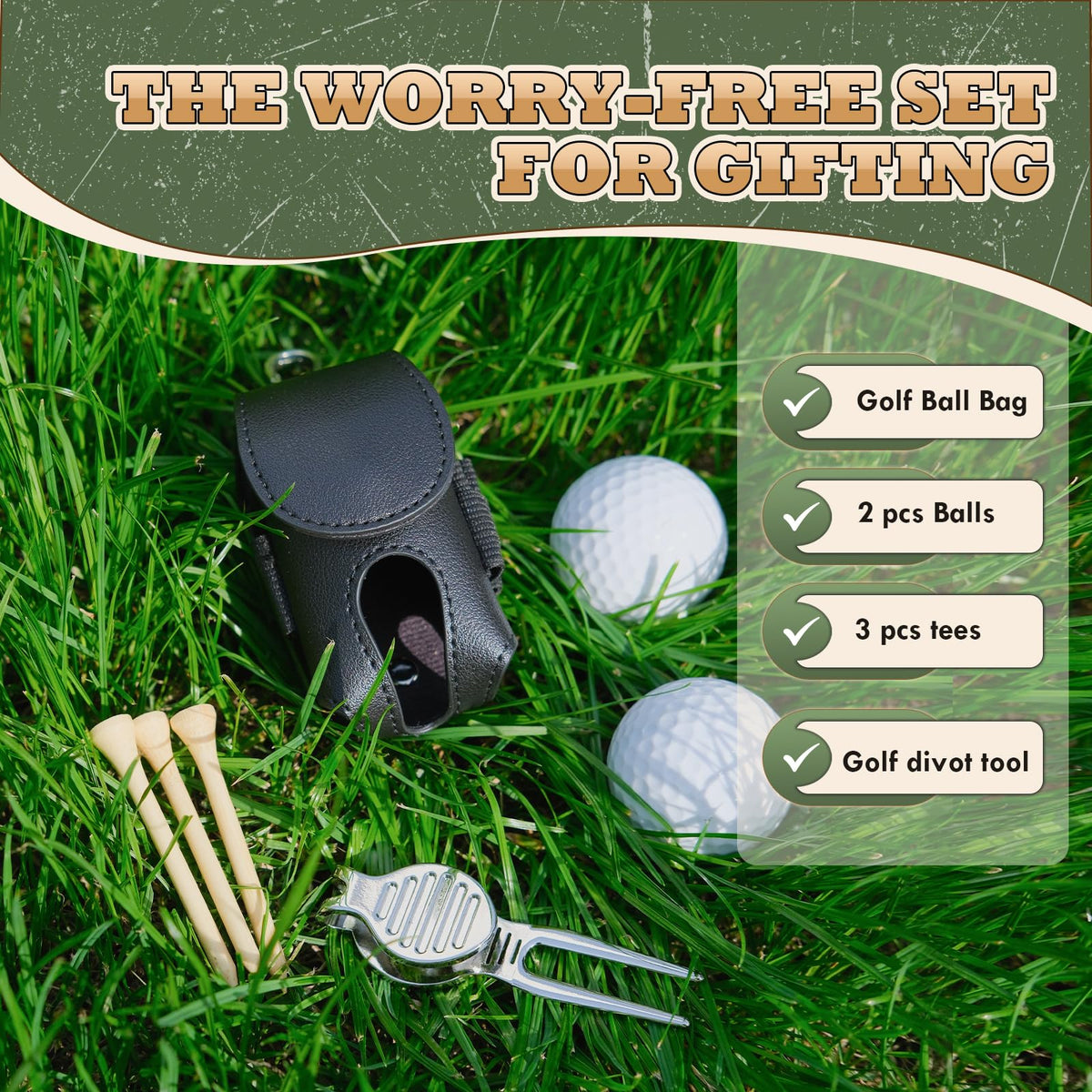 LuzySombral belt clip attachment keeps golf essentials secure during rounds.