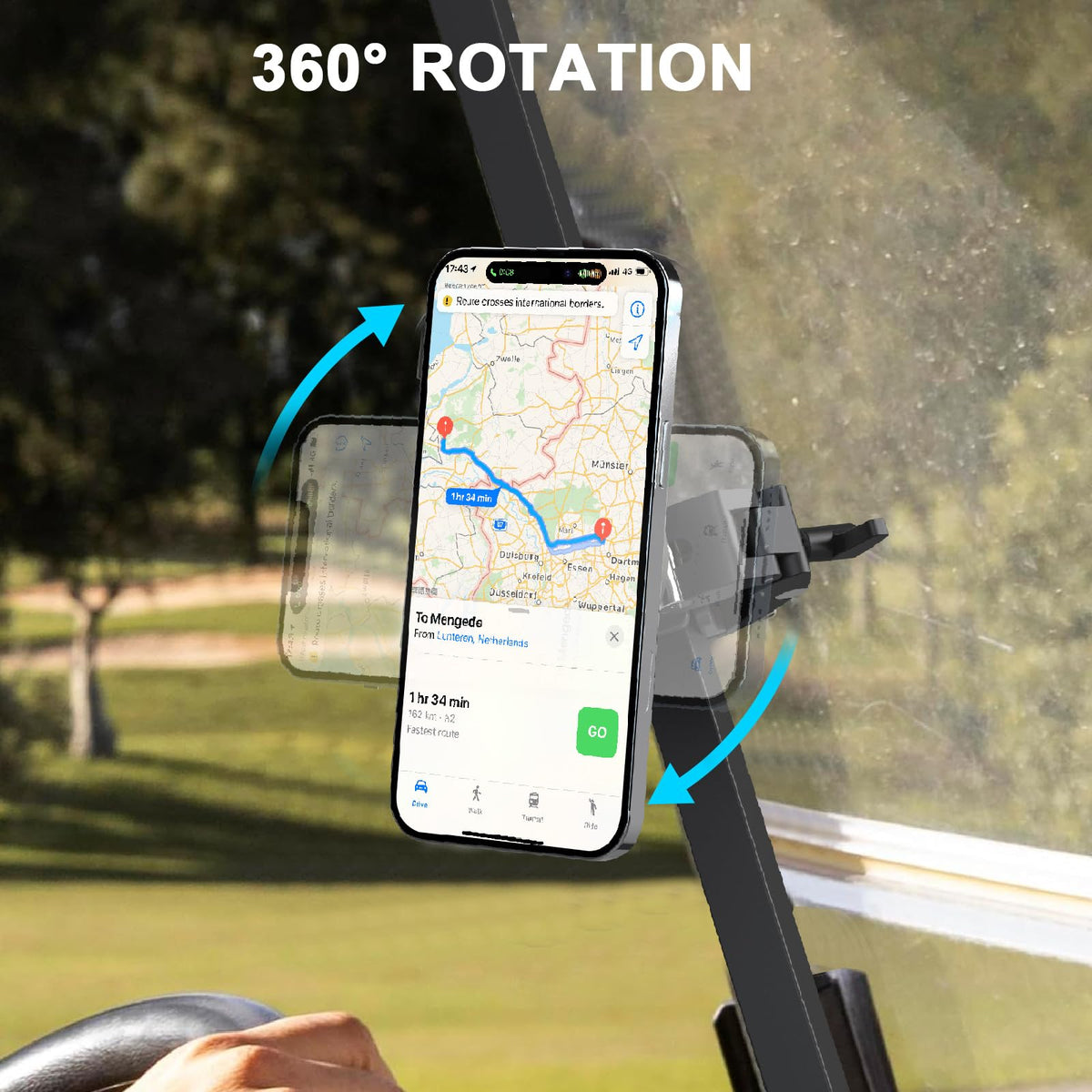 lxuraduy easy installation—mounts on golf carts in minutes for quick setup.