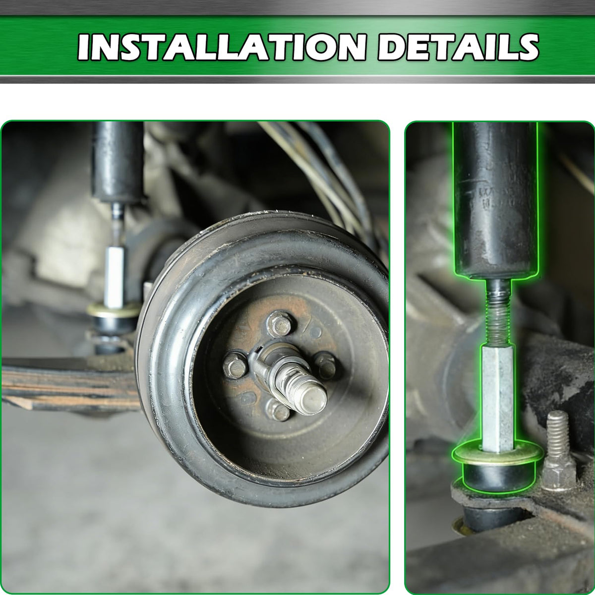 EZGO TXT and Club Car rear shocks compatibility in a compact upgrade kit
