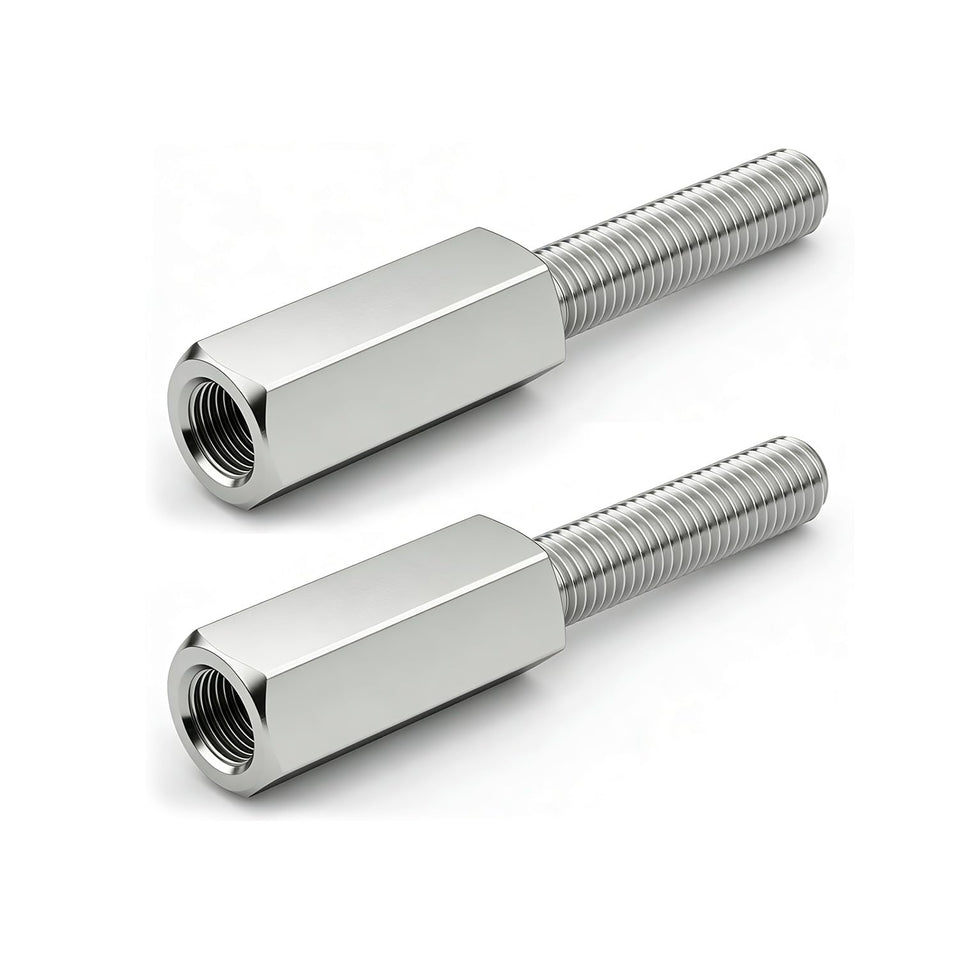 LY 5KYSON golf cart shock extension front view improves stability on lifted carts