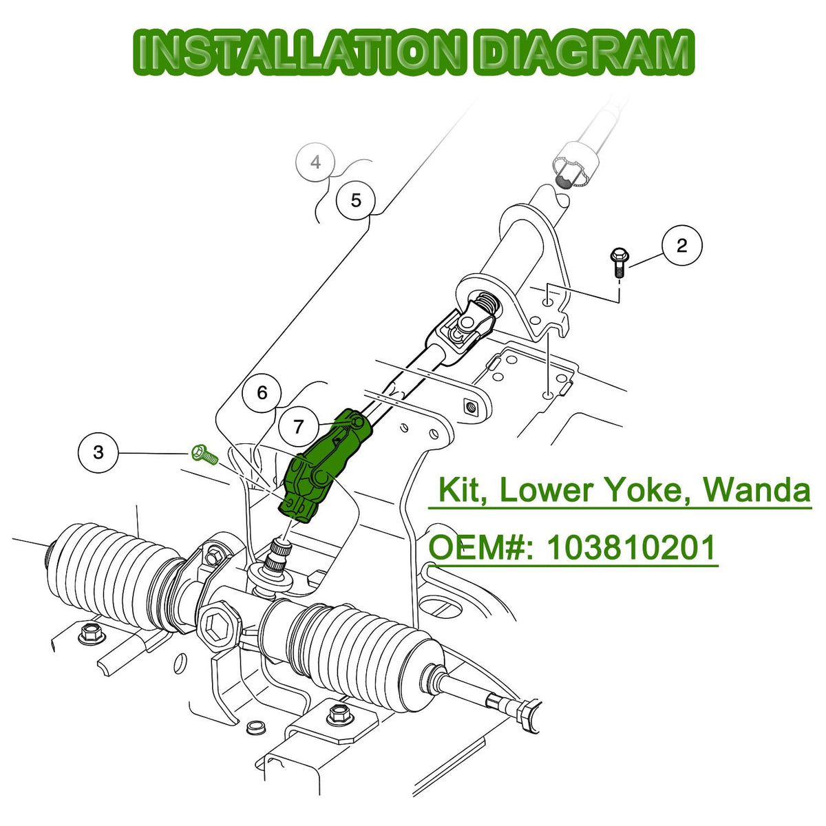 LY 5KYSON Professional installation advised for optimal steering performance.