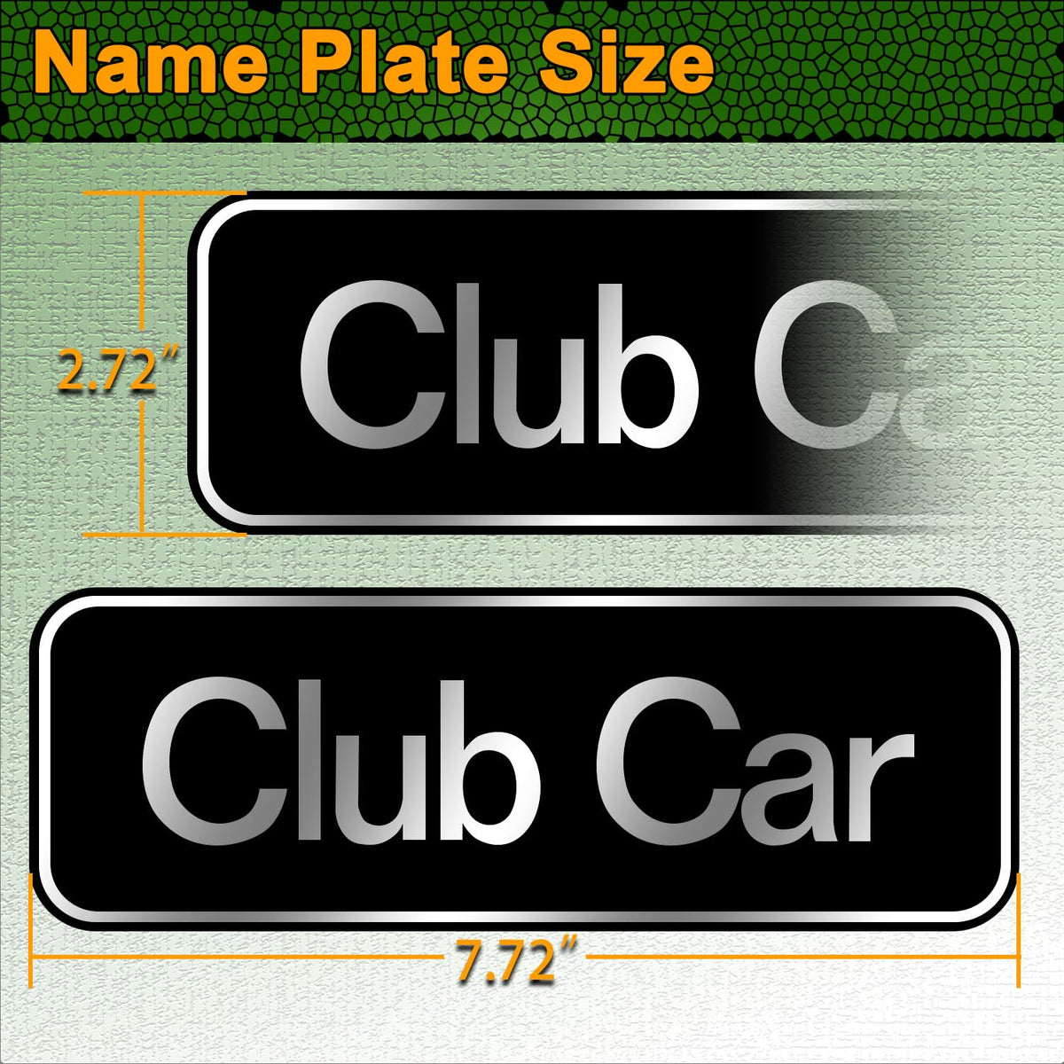 LY 5KYSON Tempo name plate with adhesive backing for quick install