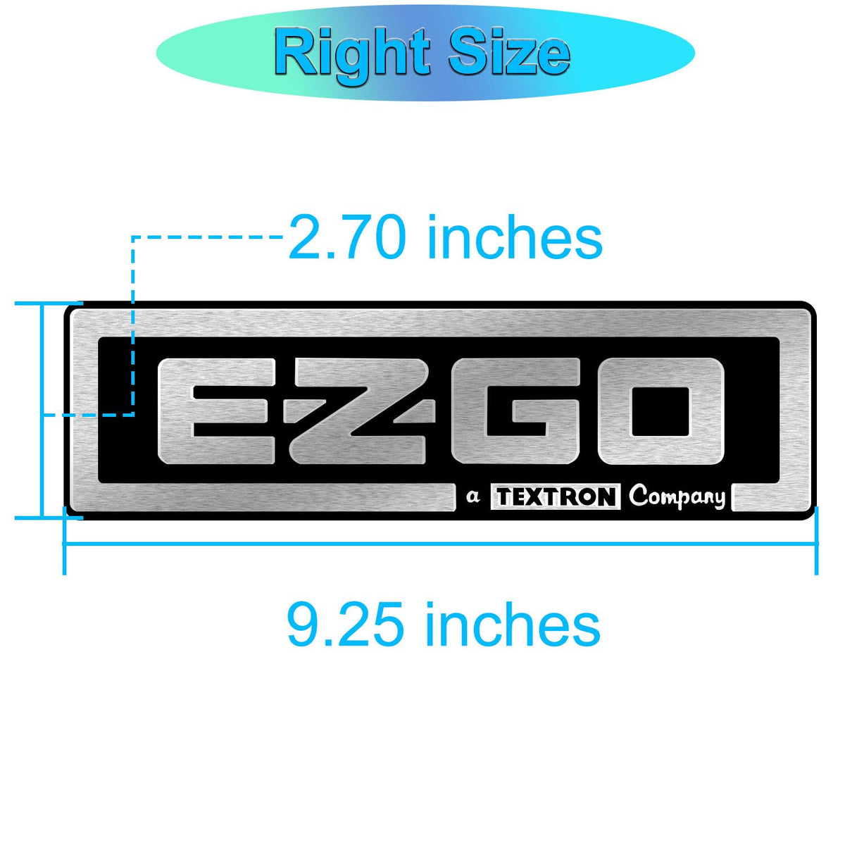 LY 5KYSON EZGO front badge replacement for TXT models