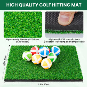 LYDARZ Battle Golf Set depicted indoors and outdoors for flexible use
