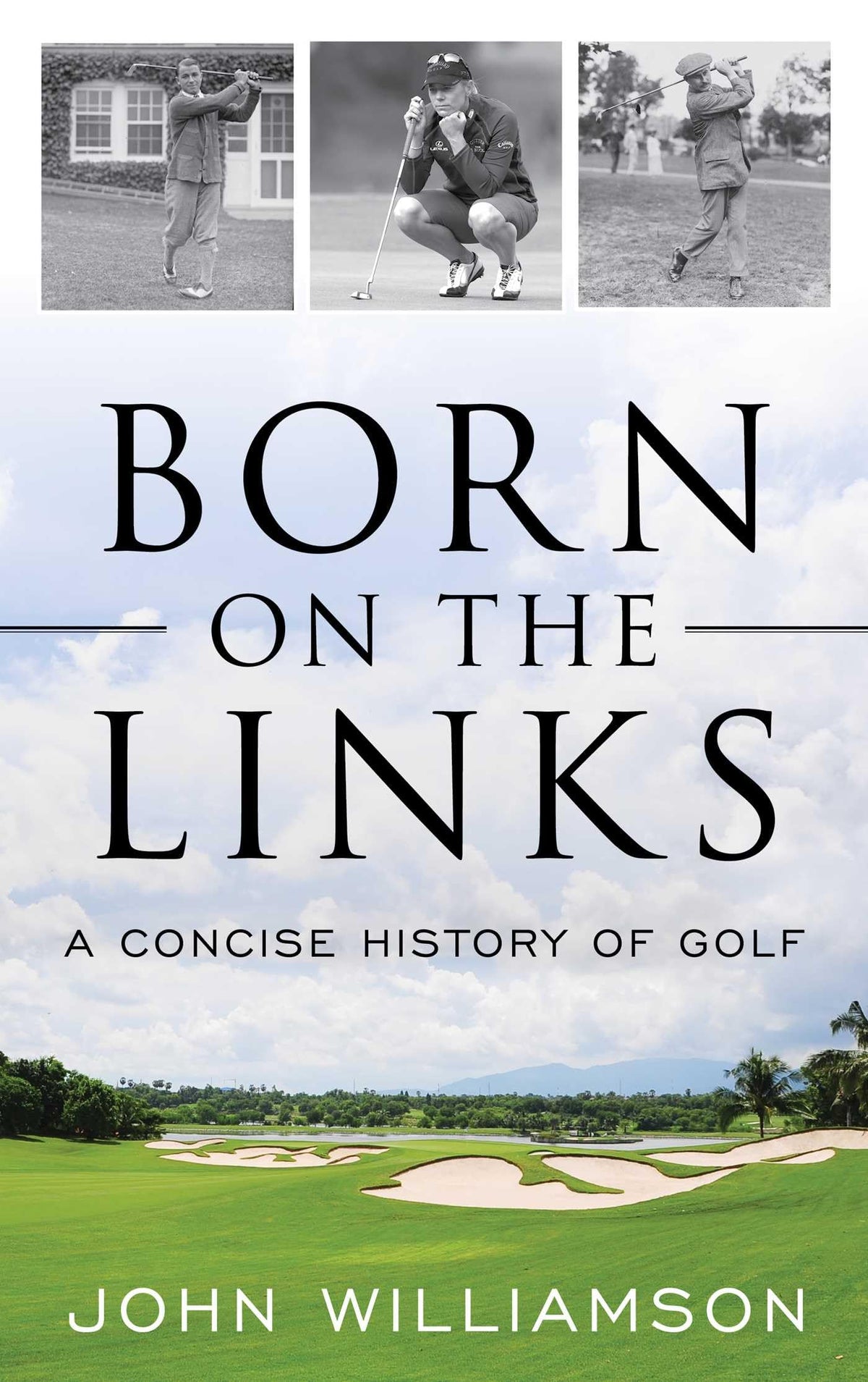 Lyons Press Born on the Links book cover, ideal for golf history enthusiasts