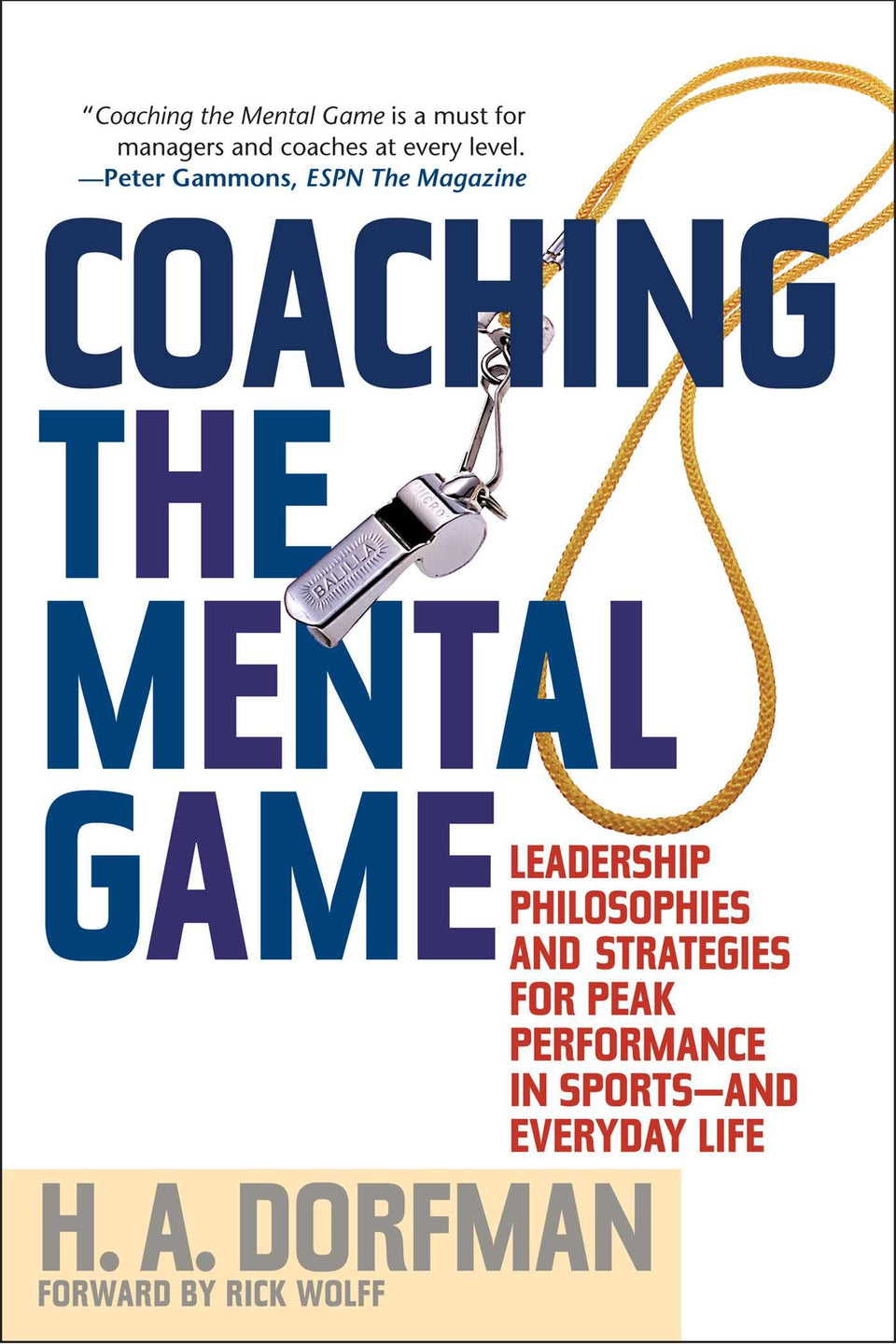 Lyons Press Coaching the Mental Game book cover highlighting strategies to boost athlete mental focus